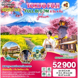 TOKYO FUJI SAKURA FULL BLOOM 6D 4N โดยสายการบินไทย [TG]